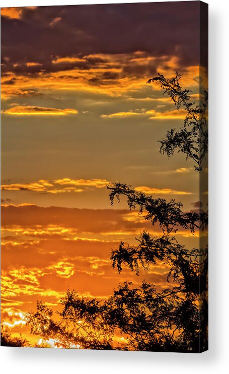 Sunset Sky And Clouds Acrylic Print featuring the photograph Sunset Sky and Clouds #2 by Robert Ullmann