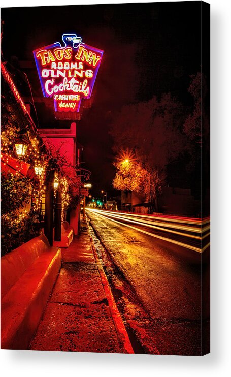 Taos Acrylic Print featuring the photograph Taos Inn #3 by Diana Powell