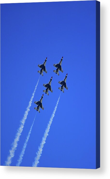 Thunderbirds Upwards Acrylic Print featuring the photograph Thunderbirds Upwards #2 by Raymond Salani III