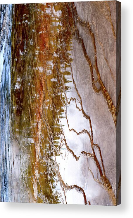 Wyoming Images Acrylic Print featuring the photograph Abstract Yellowstone Photography 20180518-103 by Rowan Lyford
