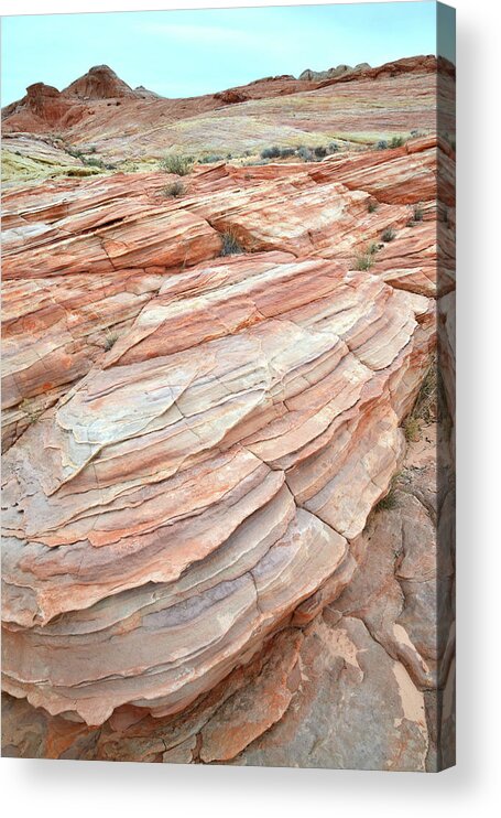 Valley Of Fire Acrylic Print featuring the photograph Colorful Sandstone in Valley of Fire #23 by Ray Mathis