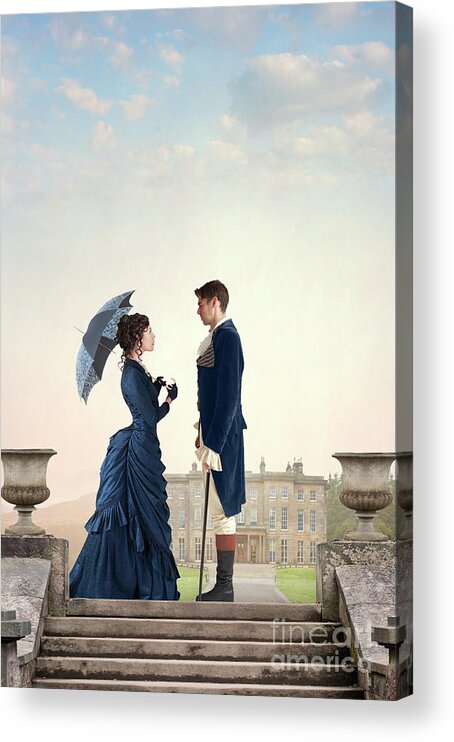 Victorian Acrylic Print featuring the photograph Victorian Couple #23 by Lee Avison