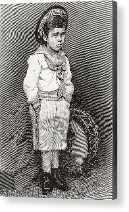 Welsh Acrylic Print featuring the drawing Nicholas II, 1868 #3 by Vintage Design Pics