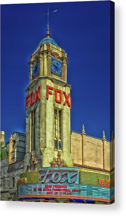 Fox Theatre Acrylic Print featuring the photograph The Fox Theatre #3 by Mountain Dreams