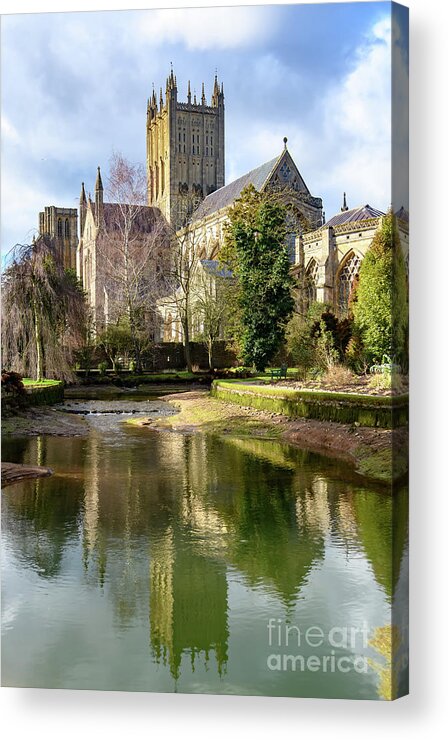 Wells Acrylic Print featuring the photograph Wells Cathedral #3 by Colin Rayner