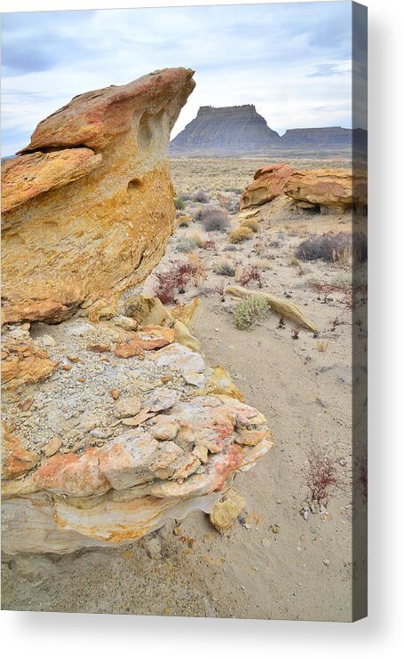 Luna Mesa Acrylic Print featuring the photograph Factory Butte and Luna Mesa #4 by Ray Mathis