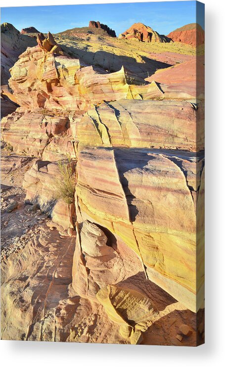 Valley Of Fire State Park Acrylic Print featuring the photograph Sandstone Crest in Valley of Fire #3 by Ray Mathis