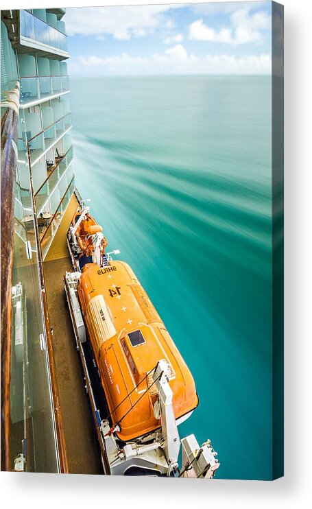 Ship Acrylic Print featuring the photograph Browsing Around Cruise Ship On The Pacific Ocean #5 by Alex Grichenko