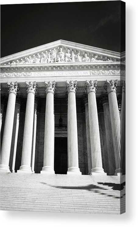 Statue Acrylic Print featuring the photograph Supreme Court of the United States of America #5 by Brandon Bourdages