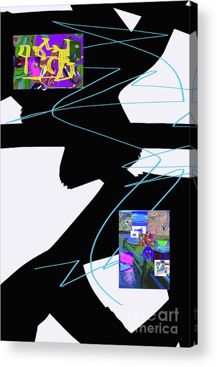 Walter Paul Bebirian Acrylic Print featuring the digital art 6-22-2015dabcdefg by Walter Paul Bebirian