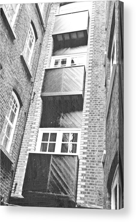 Apartments Acrylic Print featuring the photograph Balconies #7 by Tom Gowanlock