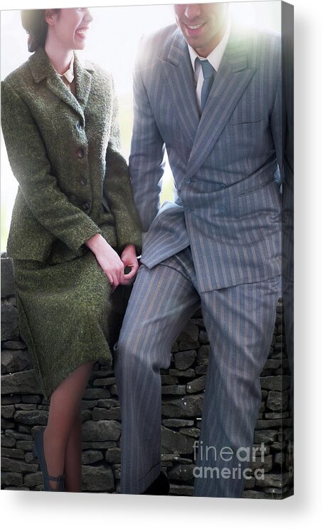 1940's Acrylic Print featuring the photograph 1940s Couple #9 by Lee Avison