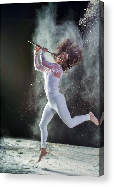 Nina Assimakopoulos Acrylic Print featuring the photograph A flair for the flute by Dan Friend