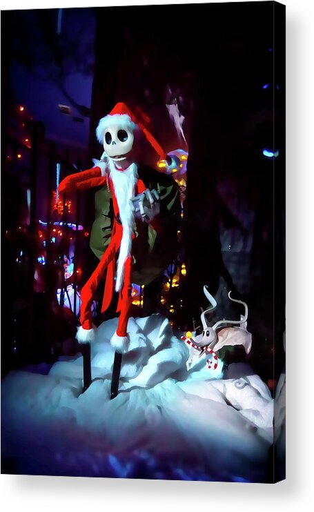 Magic Kingdom Acrylic Print featuring the photograph A Haunted Christmas by Mark Andrew Thomas
