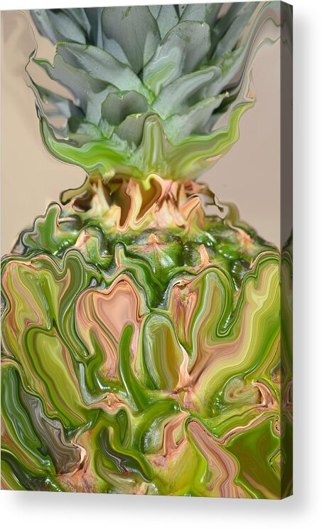 Pineapple Acrylic Print featuring the photograph A Juiced Pineapple.. by Tanya Tanski