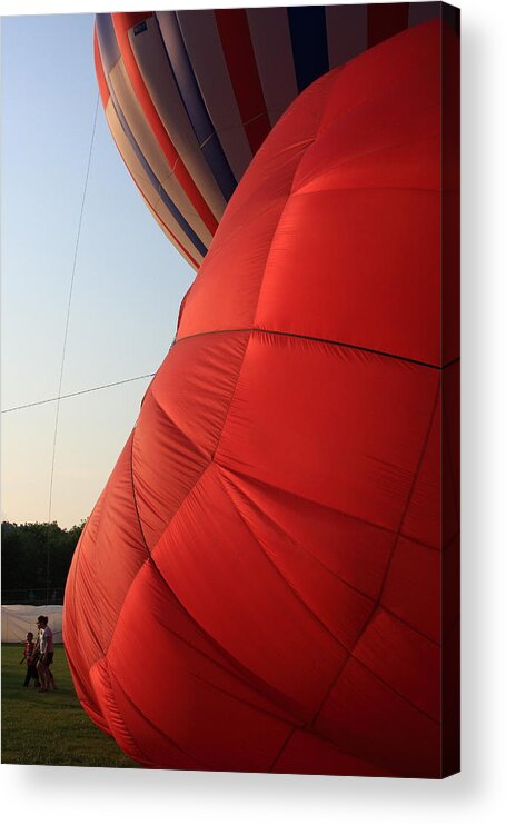 Hot Air Balloon Acrylic Print featuring the photograph A Sense of Scale by Lyle Hatch