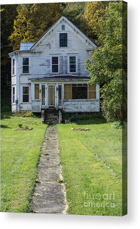 Abandoned Acrylic Print featuring the photograph Abandoned Home, Lyndon, Vt. by John Greco