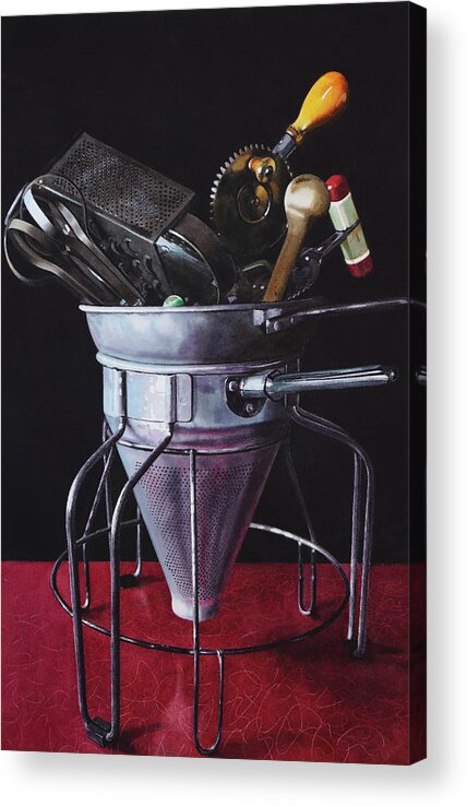 Kitchen Acrylic Print featuring the painting Abandoned by Denny Bond