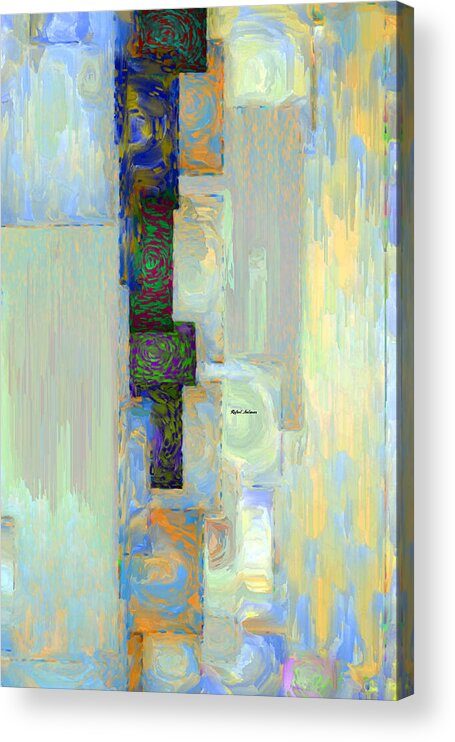 Rafael Salazar Acrylic Print featuring the digital art Abstract 01157 by Rafael Salazar