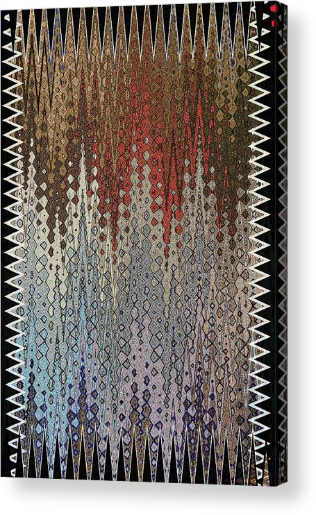Abstract Floor Pamel Abstract Acrylic Print featuring the digital art Abstract Floor Pamel Abstract by Tom Janca