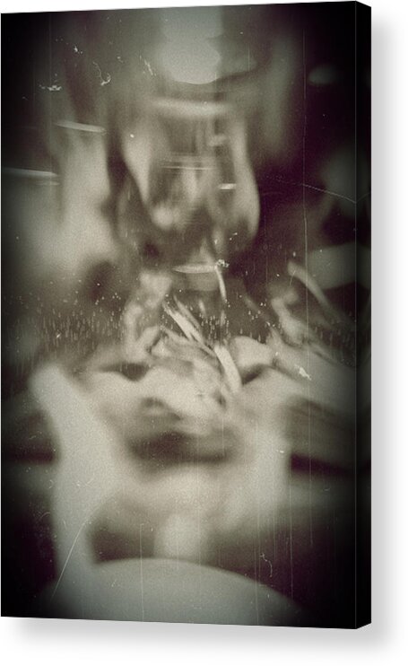 Abstract Acrylic Print featuring the photograph Abstract Glass by Scott Wyatt
