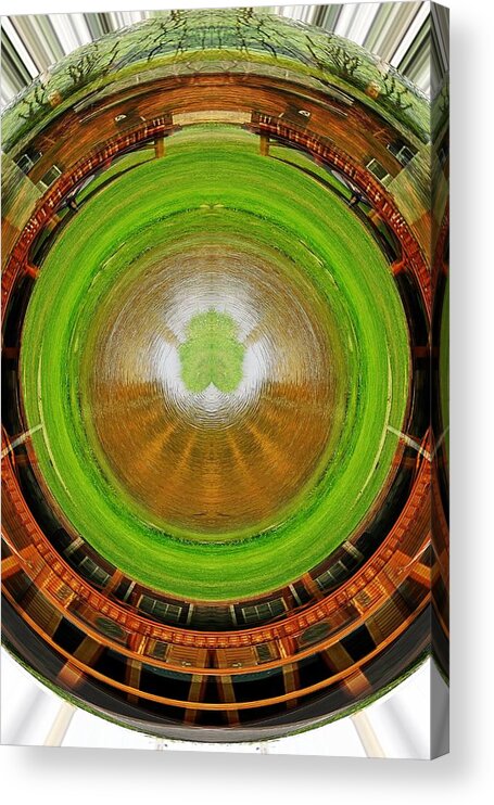 Buildings Acrylic Print featuring the photograph Abstract house by Karl Rose