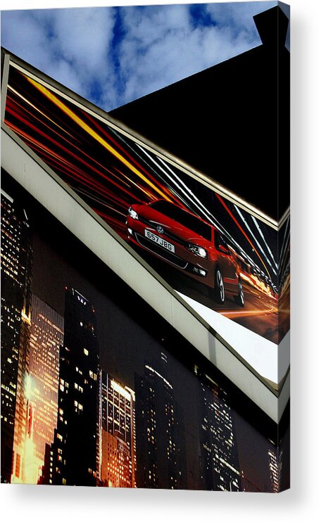 Jez C Self Acrylic Print featuring the photograph Advertising World by Jez C Self