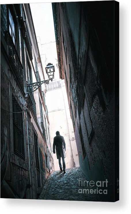 Atmosphere Acrylic Print featuring the photograph Alley Man by Carlos Caetano