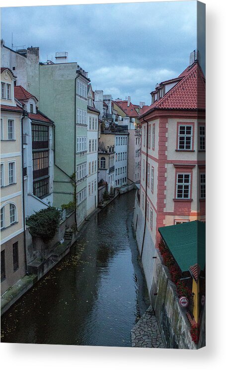 Prague Acrylic Print featuring the photograph Along the Prague Canals by Matthew Wolf