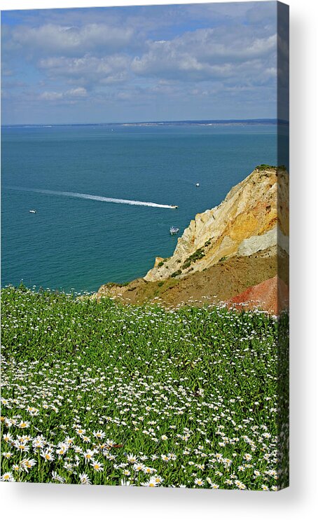 Europe Acrylic Print featuring the photograph Alum Bay from West High Down by Rod Johnson