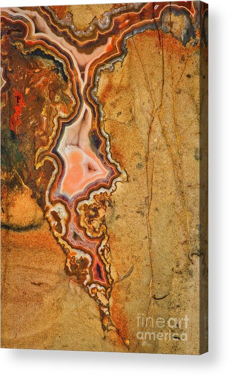 Teepee Agate Acrylic Print featuring the photograph Ancient RO8780 by Mark Graf