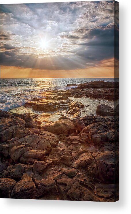 Seascape Acrylic Print featuring the photograph And Then the Angels Sang by Susan Rissi Tregoning