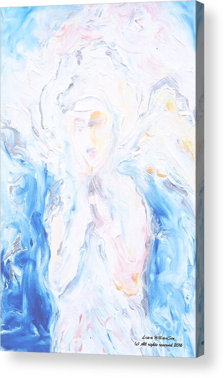  Acrylic Print featuring the painting Angel Of Peace by Laara WilliamSen