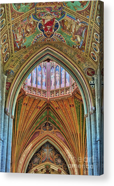 Octagon Tower Acrylic Print featuring the photograph Angels on High by Tim Gainey