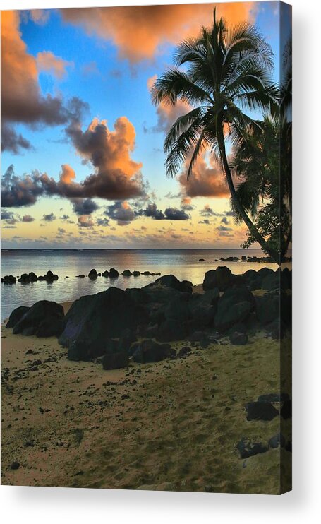 Hawaii Acrylic Print featuring the photograph Anini Beach by DJ Florek
