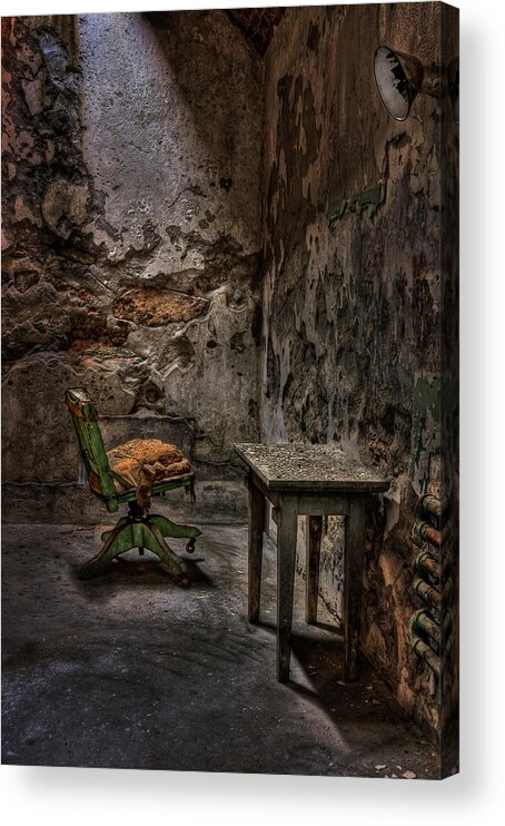Chair Acrylic Print featuring the photograph Another One Bites the Dust by Evelina Kremsdorf
