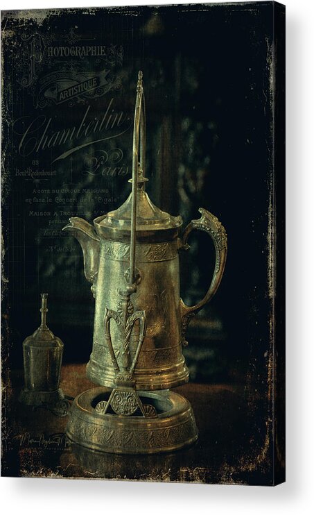 Casa Loma Acrylic Print featuring the photograph Antique Tea Pot by Maria Angelica Maira