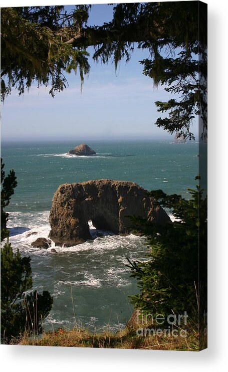 Arch Rock Acrylic Print featuring the photograph Arch Rock view by Marie Neder