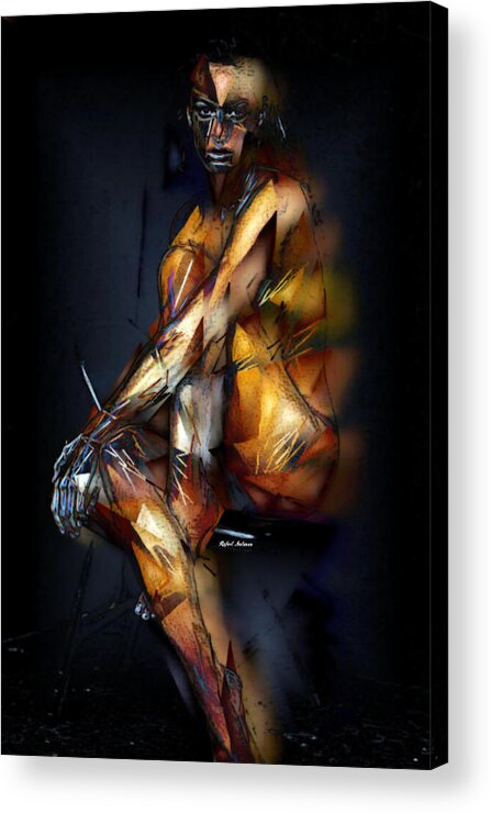 Rafael Salazar Acrylic Print featuring the digital art Are You Looking for Me by Rafael Salazar
