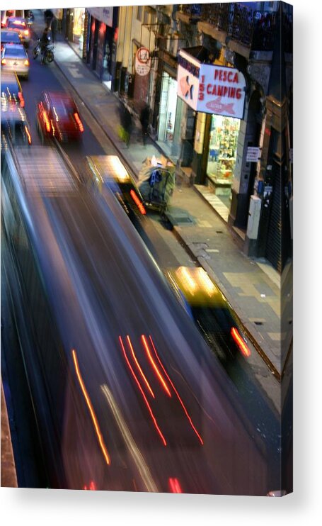 Abstract Acrylic Print featuring the photograph Argie Street by Balanced Art