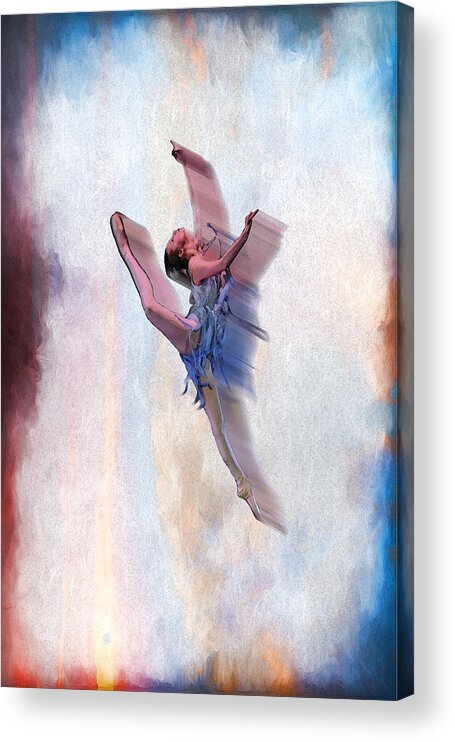 Ballet Acrylic Print featuring the digital art At The Ballet by Brainwave Pictures
