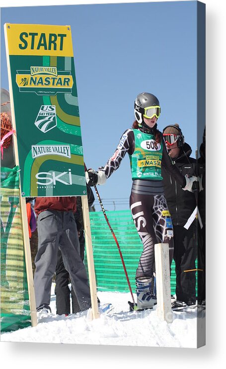 Nastar Nationals Acrylic Print featuring the photograph At the Start by Pat Moore