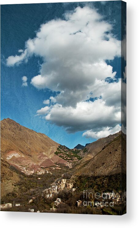 Morocco Acrylic Print featuring the photograph Atlas mountains 2 by Marion Galt