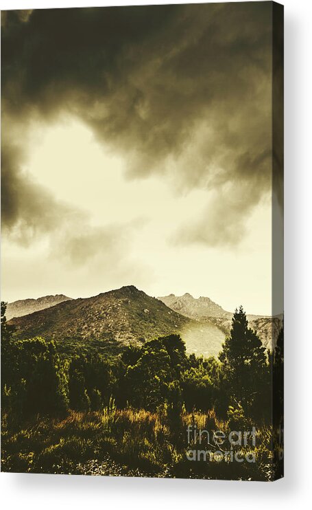 Hilltop Acrylic Print featuring the photograph Atmospheric hills and valleys by Jorgo Photography