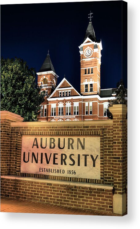 Auburn University Acrylic Print featuring the photograph Auburn University by JC Findley