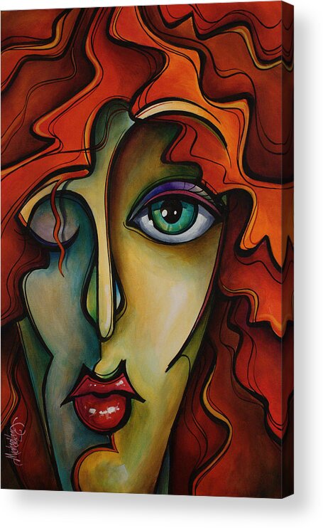 Urban Art Acrylic Print featuring the painting Autumn by Michael Lang
