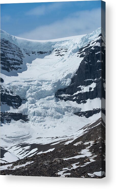 Snow Acrylic Print featuring the photograph Avalanche Area by Bill Cubitt