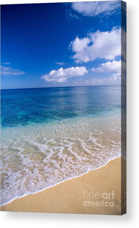 Aqua Acrylic Print featuring the photograph Azure Ocean by Peter French - Printscapes