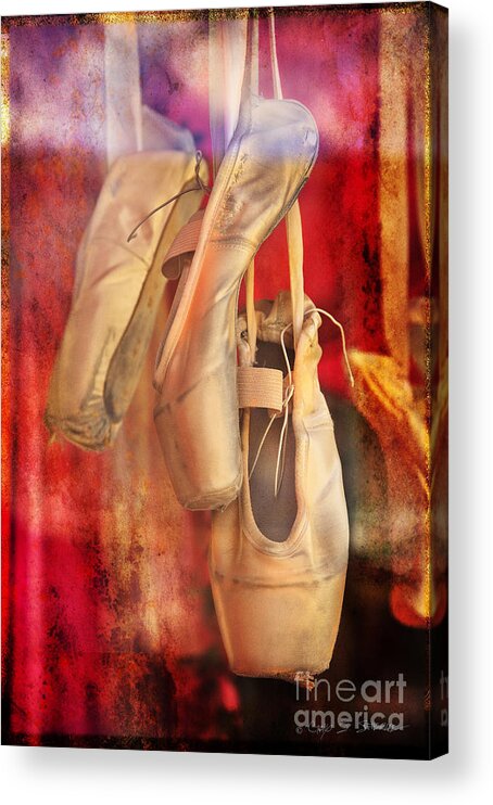 Dance Acrylic Print featuring the photograph Ballerina Shoes by Craig J Satterlee