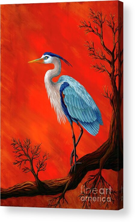 Rebecca Acrylic Print featuring the painting Basking in the Glow by Rebecca Parker